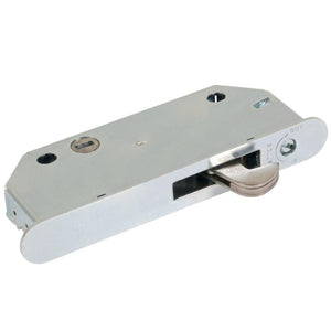 Stainless Steel Mortise Lock 1/2' Wide With 2-9/16 Screw Holes and Vertical Keyway