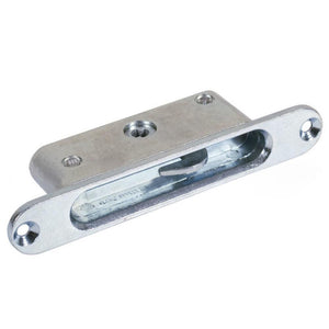 Mortise Lock 7/8" Wide Die Cast Round End Face Plate With 45 Degree Keyway