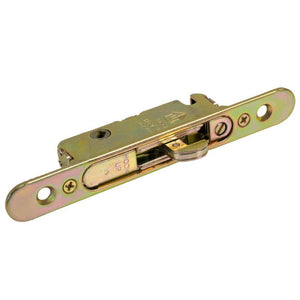 Truth Hardware Sliding Glass Door Mortise Lock 1/2" Wide Round End Face Plate With 45 Degree Keyway