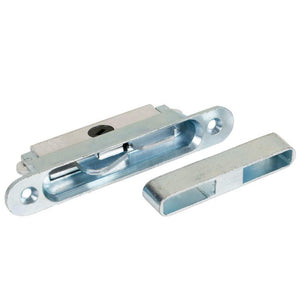 Sliding Glass Door Mortise Lock and Keeper 3/4" Wide With 3-7/8" Screw Holes