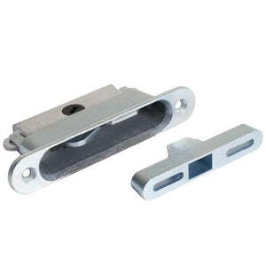 Mortise Lock and Keeper 7/8" Wide With 3-7/8" Screw Holes
