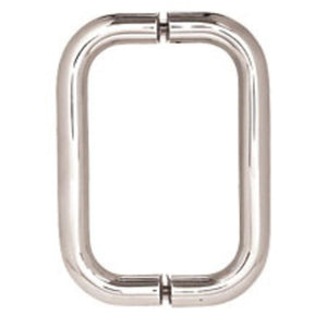 Shower Door 6" Back-to-Back Tubular Handle Without Metal Washers
