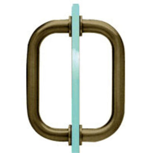 Shower Door 6" Tubular Back-to-Back 3/4" Diameter Pull Handles
