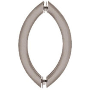 Shower Door 6" Crescent Style Back-to-Back Pull Handles
