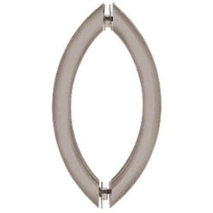 Shower Door 8" Crescent Style Back-to-Back Pull Handles