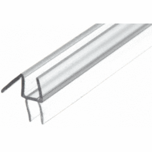 Swinging Shower Door Clear Co-Extruded Bottom Wipe With Drip Rail - 31" Long