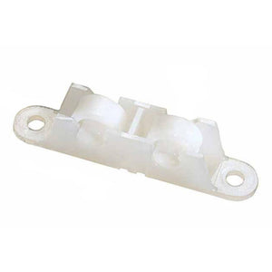 Sliding Window 1/2" Flat Edge Tandem Roller With 7/16" Wide Housing - Nylon Roller