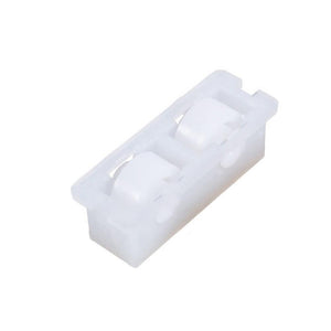 Sliding Window 1/2" Flat Edge Nylon Roller With 9/16" Wide Housing