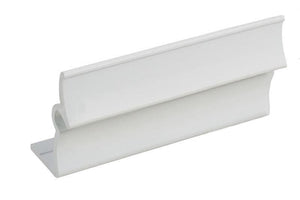 Sliding Window Fixed 3" Length; 1-3/8" Height Panel Holder - White