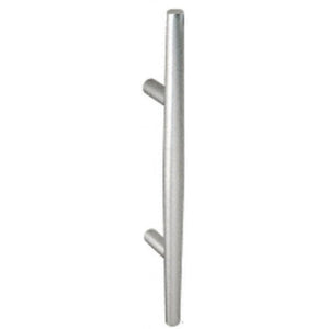 Single Tapered Solid Aluminum Door Pull - 8" C.T.C.