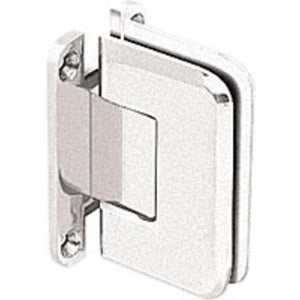 Shower Door Pinnacle Series Wall Mount Full Back Plate Standard Hinge With 5 Degree Offset