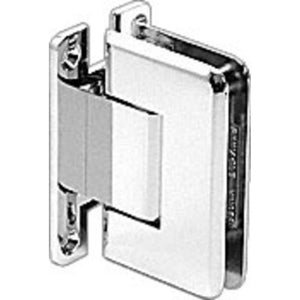 Shower Door Pinnacle Series Adjustable Wall Mount Full Back Plate Hinge