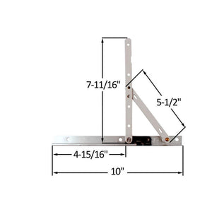 Folding Bracket, with Locking Device in Supporting Arm - in the