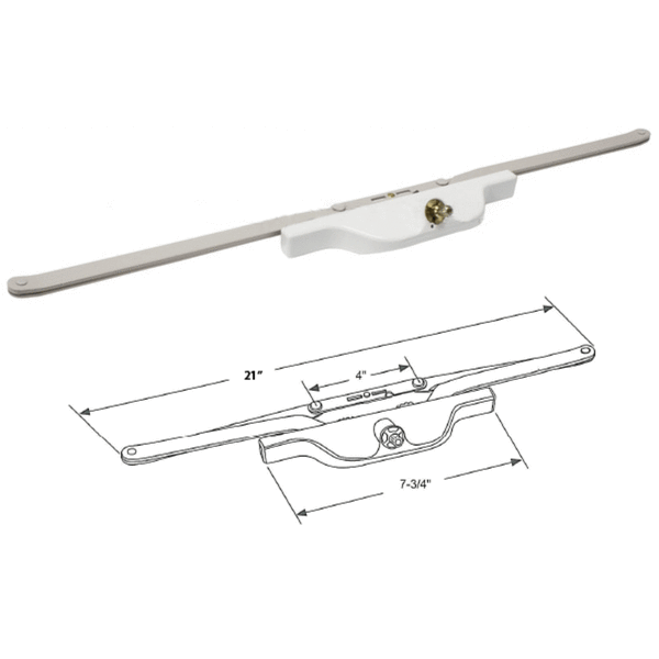Truth Hardware Rear Mount Awning Window 21-1/2 Scissor