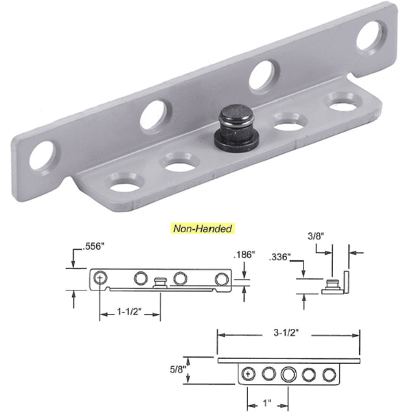 Truth Window Hardware Dyad Stud Bracket – Non-Handed Option