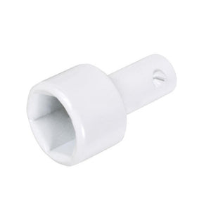 Truth Hardware Hex Drive Socket Adaptor - White