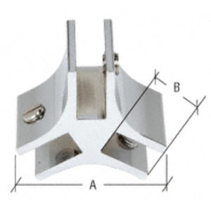 Anodized 3-Way 120 Degree Standard Connector for 3/8" Glass