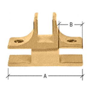 1-1/2" Long 3-Way 90 Degree Deluxe Glass Furniture Connector for 1/2" Glass