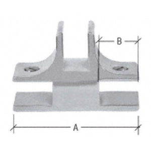 1-1/2" Long 3-Way 90 Degree Deluxe Glass Furniture Connector for 1/2" Glass