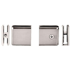 Beveled Hole-in-Glass Style Wall Mount Heavy-Duty Glass Clamp