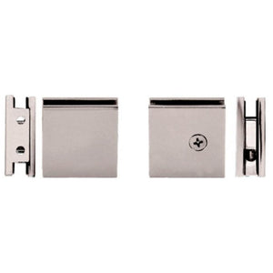 Square Style Notch-in-Glass Fixed Panel U-Clamp