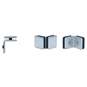 Estate Series 90 Degree Glass-to-Glass Clamp - Reflect Window & Door