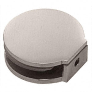 Round Fixed Panel U-Clamp - Brushed Nickel