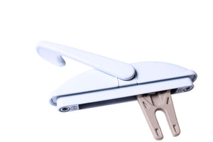 Roto Hardware White Multi-Point 1-1/2" Long Fork Lock Handle