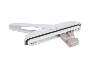 Roto Hardware White 1-1/4" Hook Single-Point Lock Handle