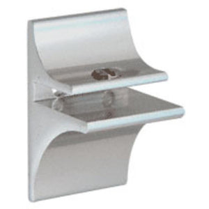 Anodized Aluminum Display Shelf Bracket for 3/16" to 1/4" Glass