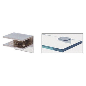 Square Interior Shower Shelf Clamp With Support Leg