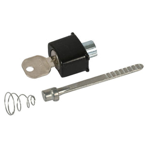 Storm Door Keyed Push Button Locking Unit