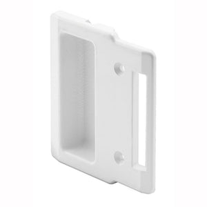 Sliding Patio Screen Door Plastic Inside Pull With 2-1/8" Screw Holes - White