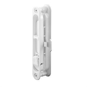 Sliding Patio Screen Door Latch and Pull With 2-5/8" Screw Holes - White