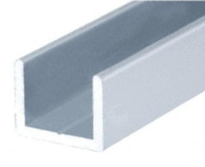 Frameless Shower Door Aluminum Regular U-Channel for 1/2" Thick Glass