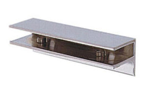 Rectangular Interior Shower Shelf Clamp with Support Leg