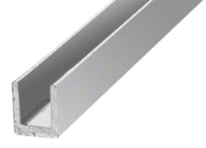 Shower Door 1/4" Single Aluminum U-Channel
