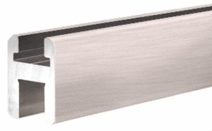 Shower Door Brushed Nickel Flat/Flat Profile Deluxe Header Kit - 98"