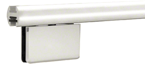 Frameless Shower Door Brite Anodized 144" EZ-Adjust Header Kit