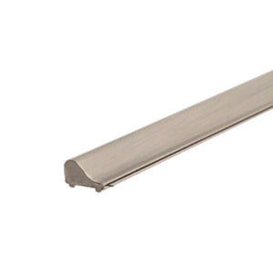 Frameless Shower Door Brushed Nickel Tapered Threshold