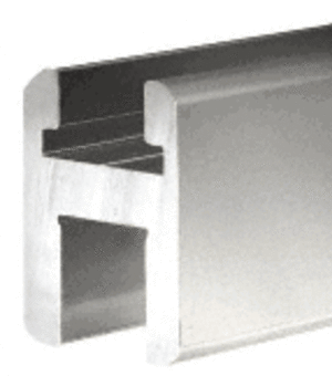 Shower Door Bright Anodized 98" Flat/Flat Profile Deluxe Header Only