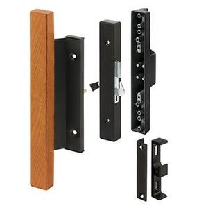 Sliding Glass Patio Door Wood/Aluminum Hook-Style Surface Mount Handle 4-15/16" Screw Holes