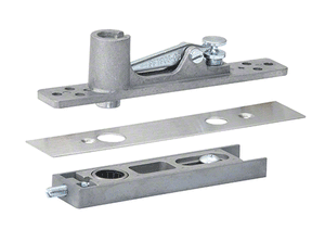 Center-Hung Top Pivot Set with Brushed Stainless Cover