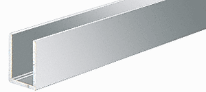 Shower Door Brite Anodized 3/8" Aluminum U-Channel