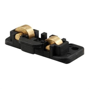 Sliding Window Roller with Dual 3/8" Brass Wheels