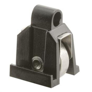 Sliding Window 9/16" Flat Edge Stainless Steel Roller With 19/32" Wide Housing