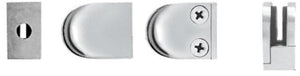Mini Z-Series Glass Clamp Round Shape - Flat Base