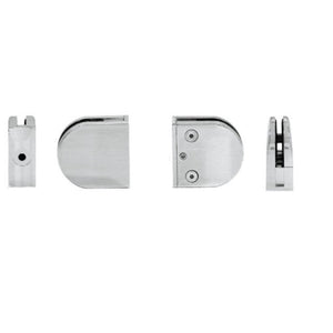 Z-Series Round Type Flat Base Stainless Steel Clamp for 3/8" Glass