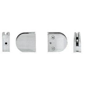 Z-Series Round Type 2" Radius Base Stainless Steel Clamp for 1/4" and 5/16" Glass