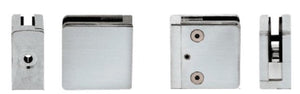 Z-Series Square Type Flat Base Stainless Steel Clamp for 1/4" and 5/16" Glass